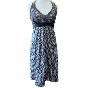Athleta Pack Everywhere Halter Dress Ruched Athleisure Travel Resort Wear Size 4